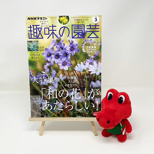 【メディア掲載情報】NHK出版「趣味の園芸」2023年3月号