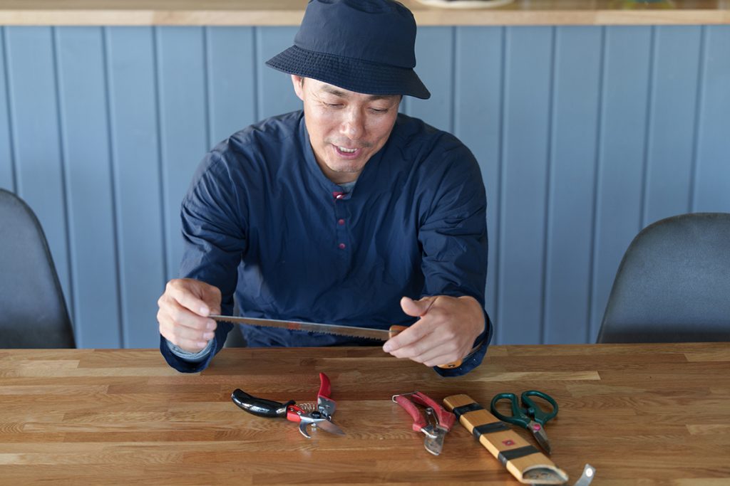 都会の庭師 島田健司さんの道具