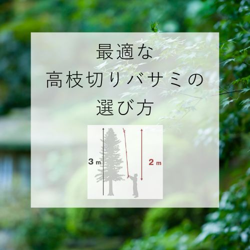 最適な高枝切りバサミの選び方は？用途に合わせてピッタリの高枝で作業しましょう！