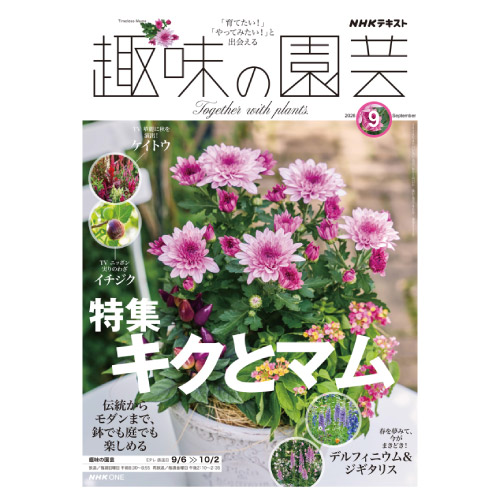 【メディア掲載情報】NHK出版「趣味の園芸」2026年9月号